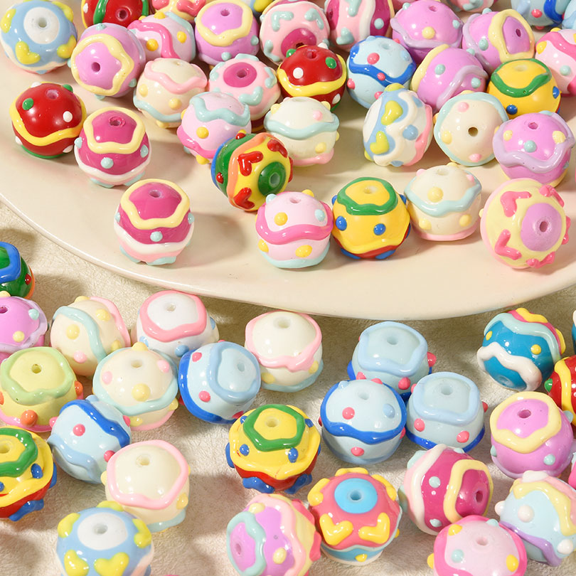 Phone Accessories Beads - 3/5Pcs Mixed Y2K Colorful Dot Loose