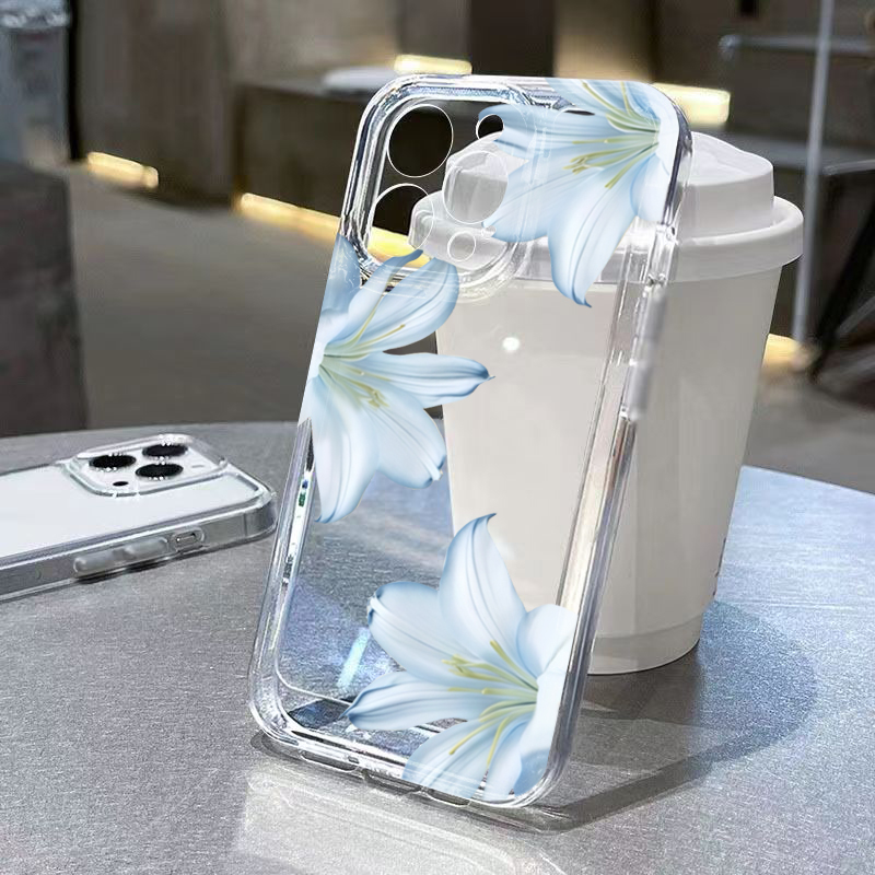 Xo Phone Accessories - Fashion Exquisite White Lily Flower Phone