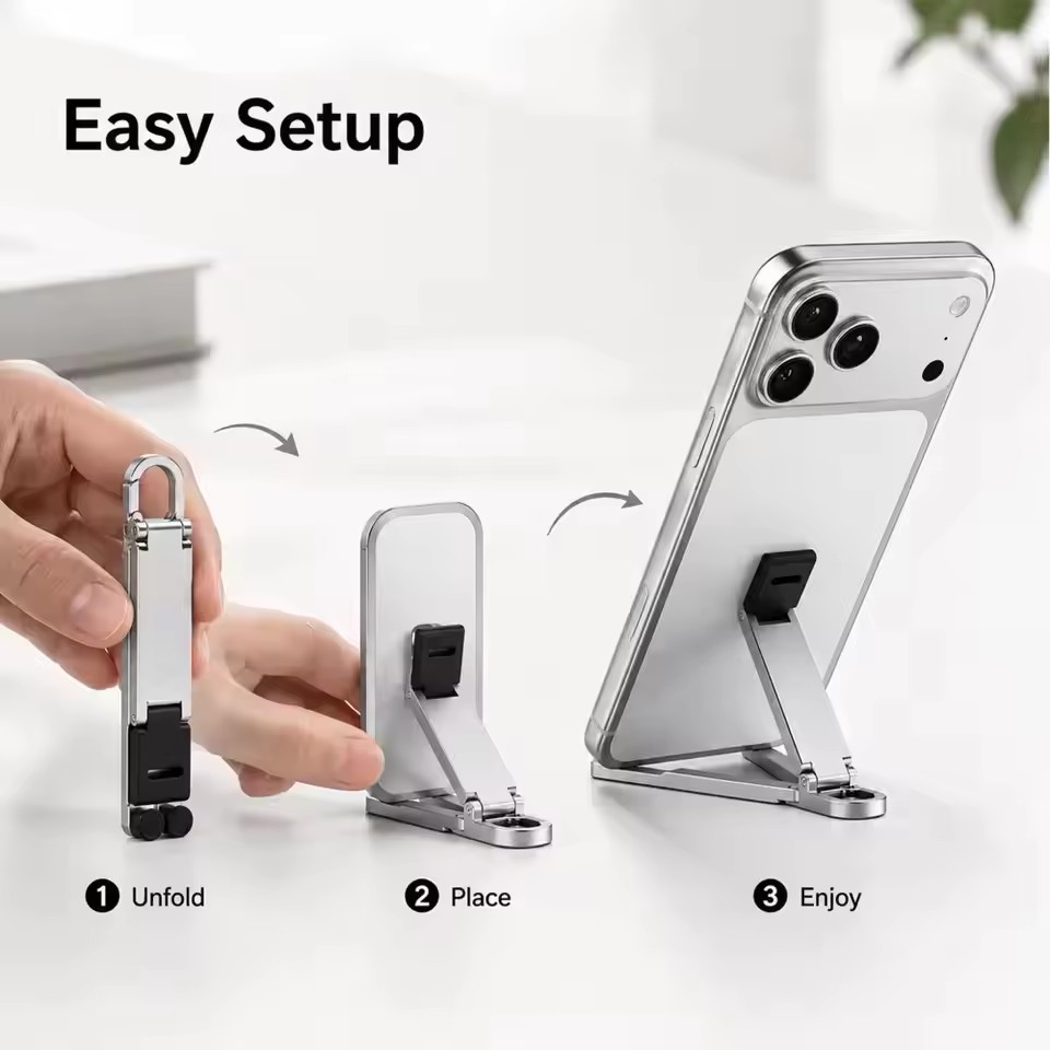 Foldable Keychain Phone Stand  - Phone Accessories Are recension och pris