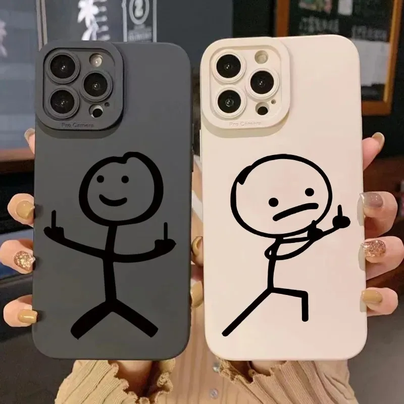 Cute Cartoon Matchman Matte Si - Xo Phone Accessories recension och pris