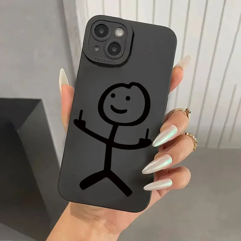 Cute Cartoon Matchman Matte Si - Xo Phone Accessories recension och pris