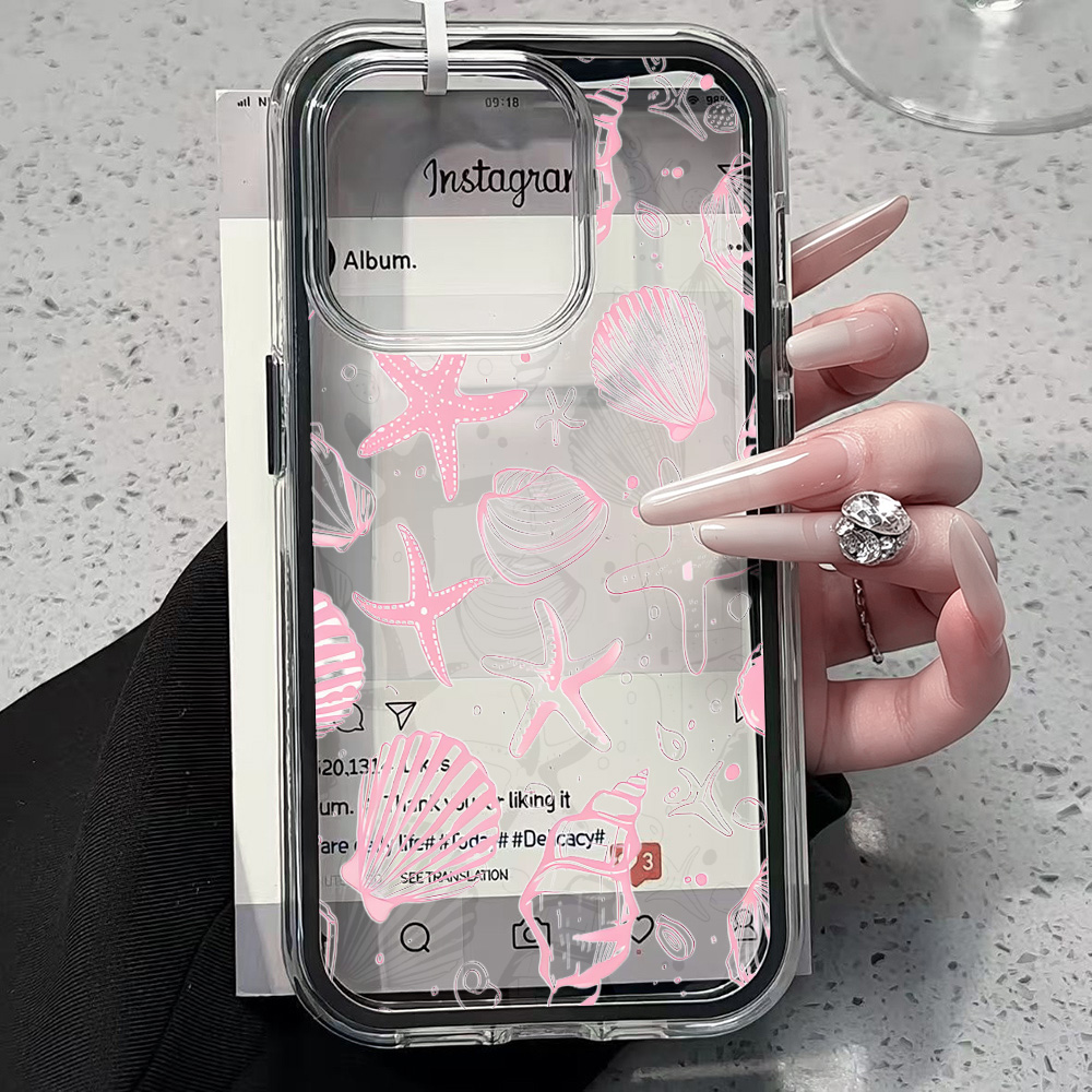 Summer Pink Seashell Clear Pho - Xo Phone Accessories recension och pris