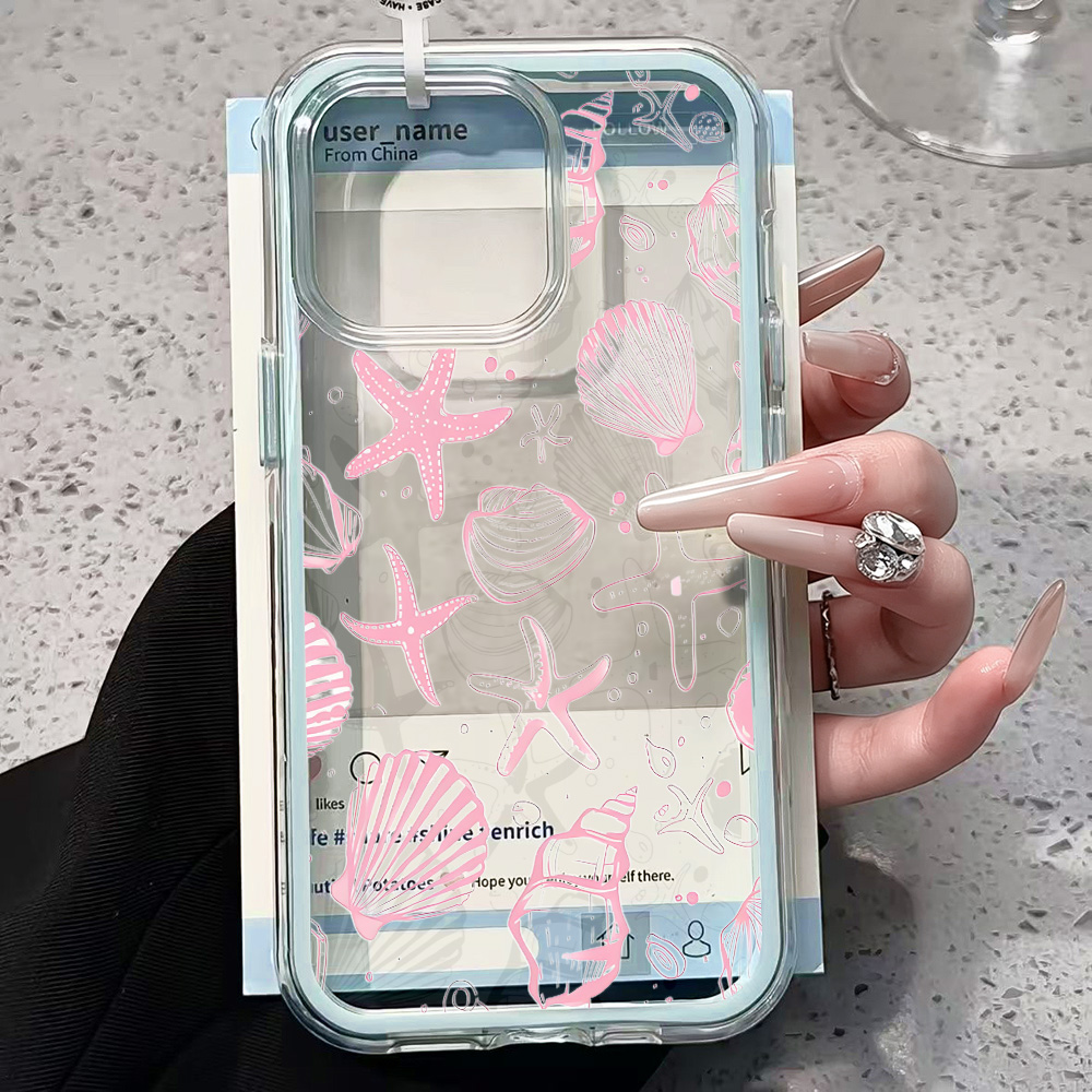 Summer Pink Seashell Clear Pho - Xo Phone Accessories recension och pris