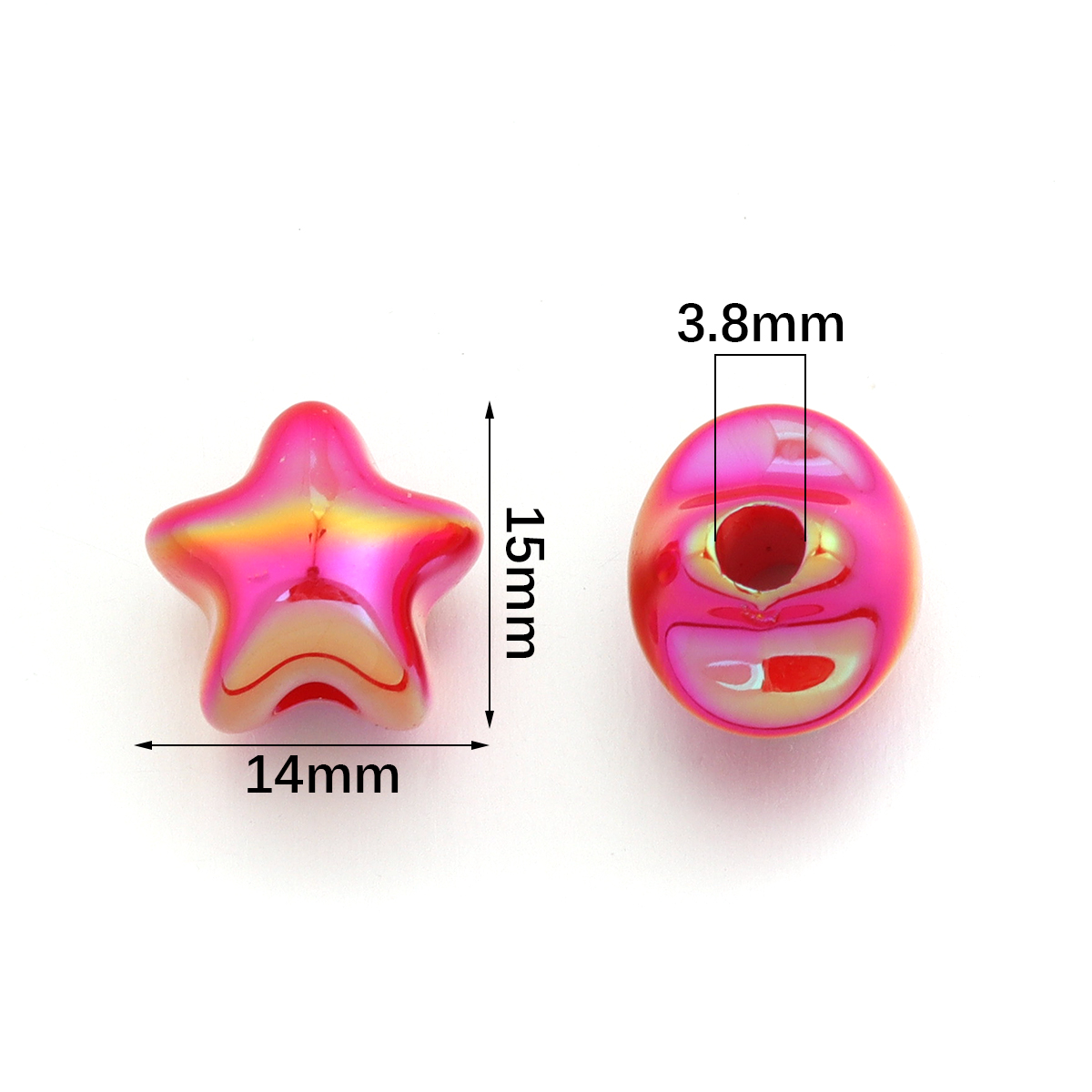 10pcs 14x15mm Acrylic Colorful - Phone Accessories Beads recension och pris