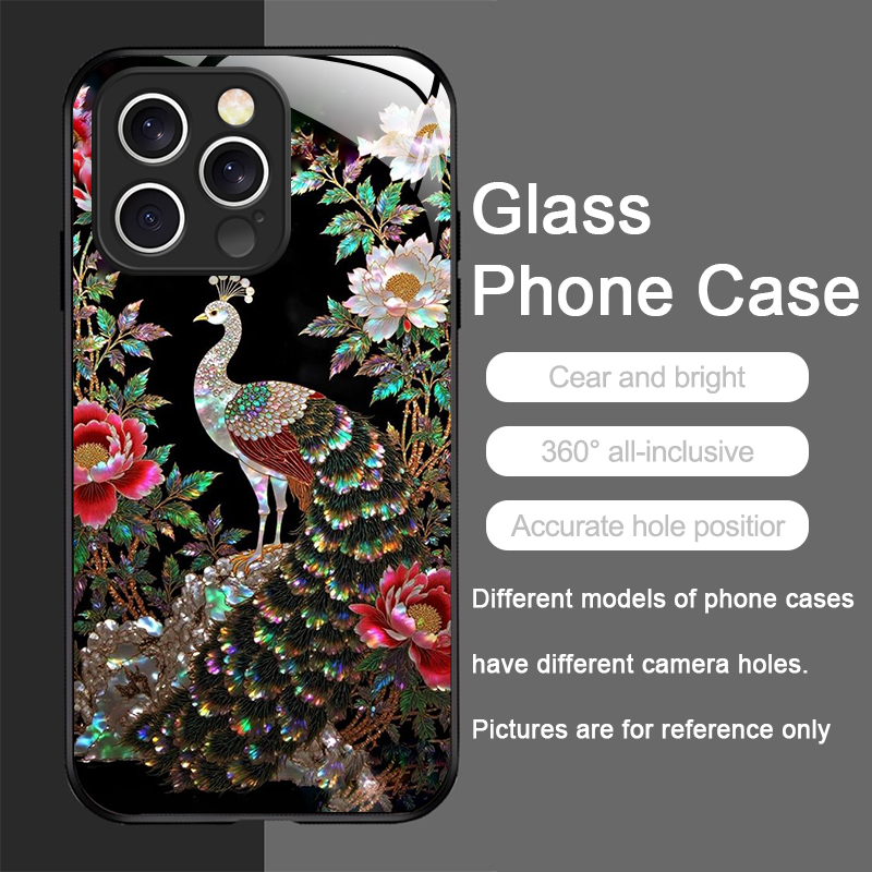Stylish Horses Marble Texture  - Tempered Glass Screen recension och pris