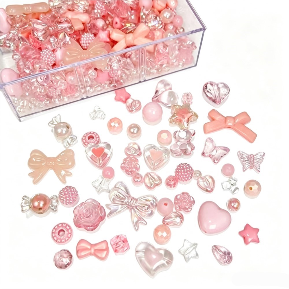 50g Mixed Acrylic Flowers Bow  - Phone Accessories Beads recension och pris