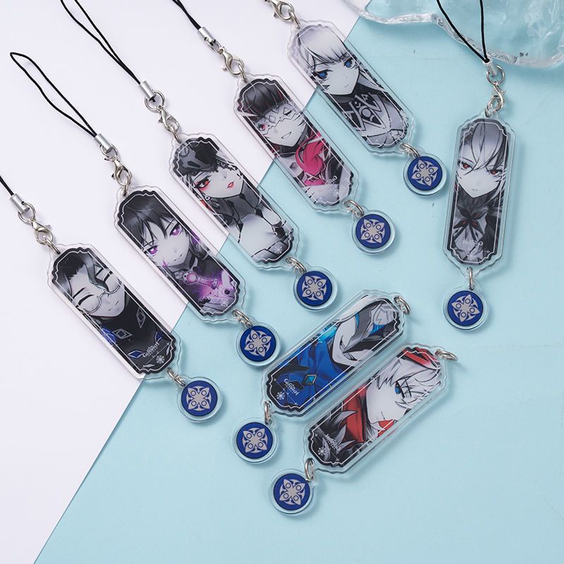 8pcs Anime Keychain Genshin Im - Phone Accessories Keychain recension och pris