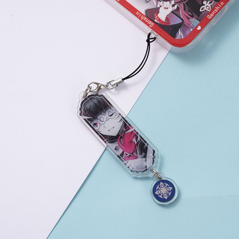 8pcs Anime Keychain Genshin Im - Phone Accessories Keychain recension och pris