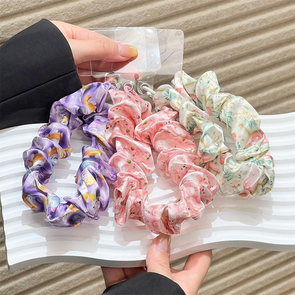 Women Silk Satin Scrunchies Un - Phone Accessories Keychain recension och pris