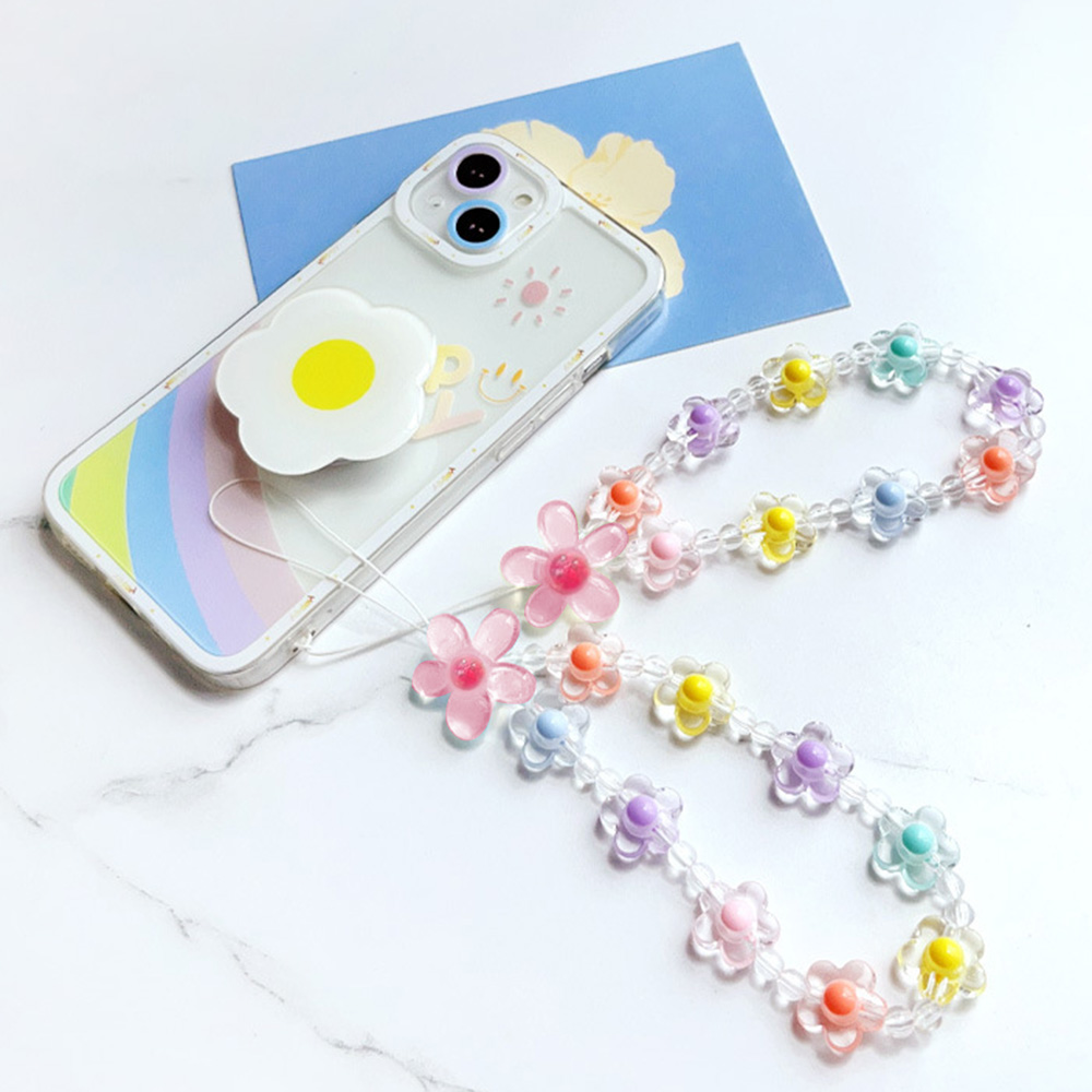 Colorful Sun Flower Beads Mobi - Phone Accessories Keychain recension och pris
