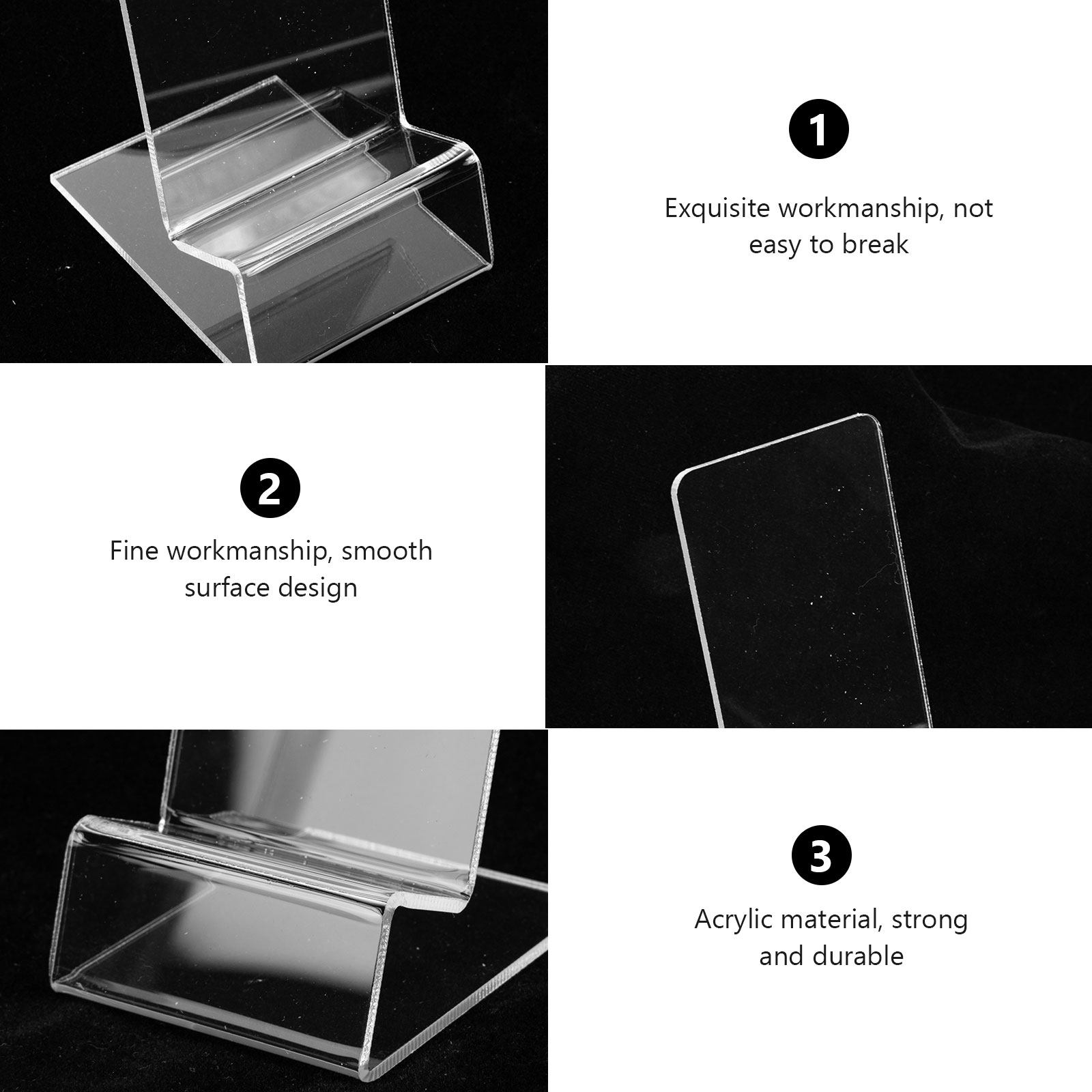 4pcs Acrylic Cellphone Stand T - Phone Accessories Rack Display recension och pris