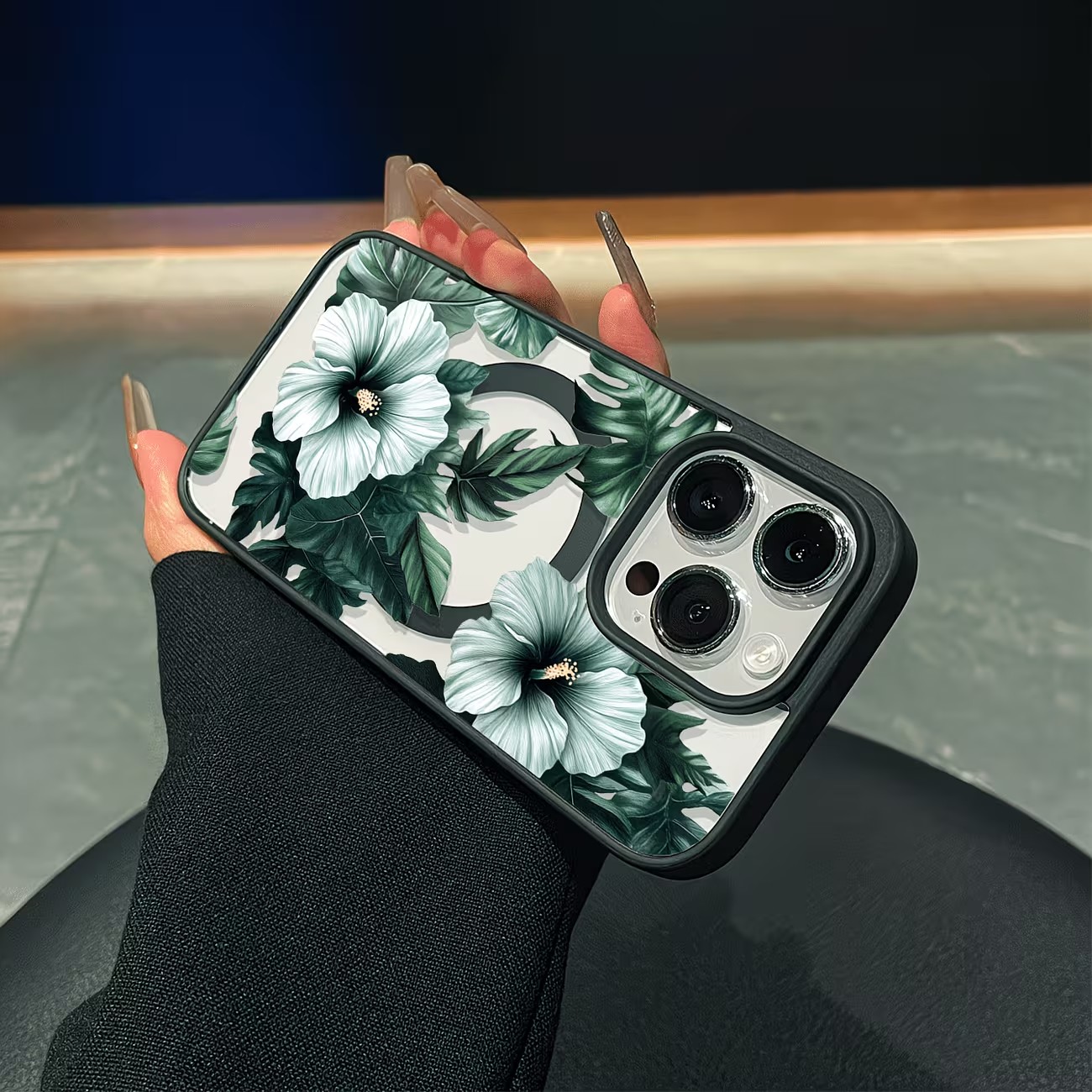 Green Floral Print Phone Case  - Xo Phone Accessories recension och pris