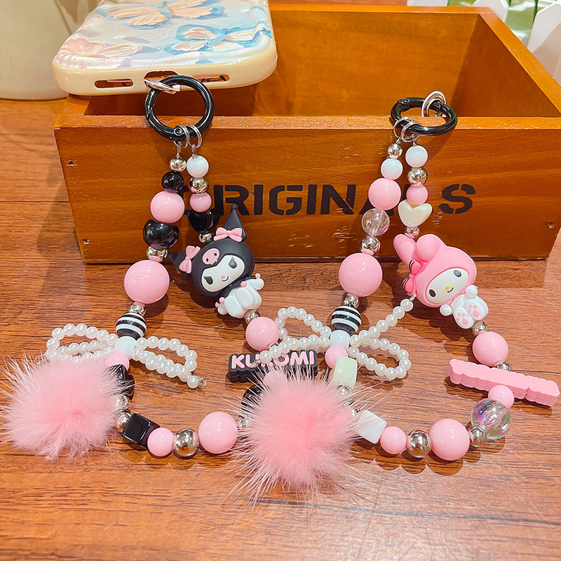 Kawaii Sanrio INS Girlish Phon - Phone Accessories Keychain recension och pris