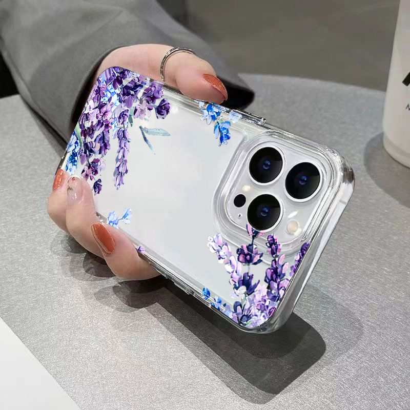 Purple Flower Soft TPU Phone C - Xo Phone Accessories recension och pris